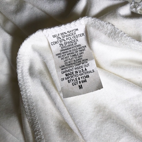 EllumiNation White Boho Lace Overlay Tank - Picture 6 of 6